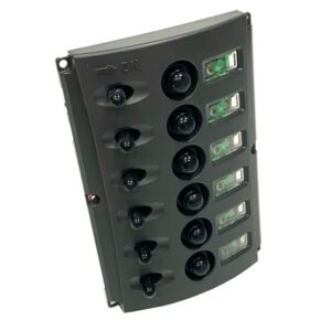 6 Gang Switch Breaker Panel 12v