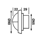 14-9491-Targa-Courtesy-Light-Dimensions