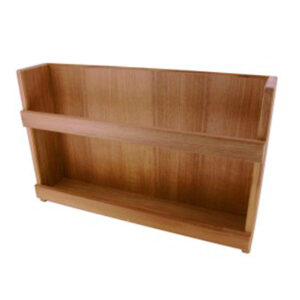 Solid Teak Magazine Rack - Closed Back