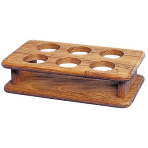 Solid Teak Schnaps Glass Rack