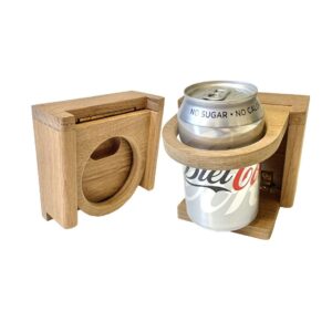 Solid Teak Folding Cup Holder