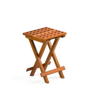 Solid Teak Folding Side Table - Little Venezia (30 x 30cm)