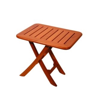 Solid Teak Folding Side Table - Belle Ile (50 x 40cm)