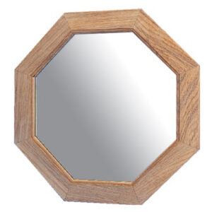 Teak Octagonal Mirror