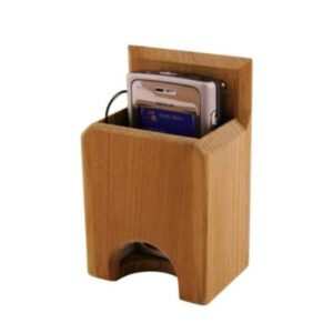 Solid Teak Mobile Phone Holder Large