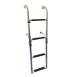 Over Platform 1-4 Step Folding Telescopic Ladder