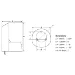 NaviLED-Deck-Mount-Adaptor-Dimensions