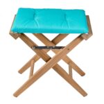 Solid-Teak-Directors-Stool-Un-Oiled-Aqua-Cushion