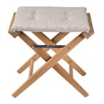 Solid-Teak-Directors-Stool-Un-Oiled-Forza-Sand-Cushion