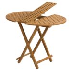 Solid-Teak-Folding-Table-Un-Oiled-Saint-Raphael-with-Insert