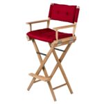 Solid-Teak-Helmsman-Seat-Un-Oiled-Claret-Cushion