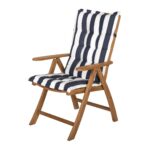 Solid-Teak-Reclining-Armchair-with-Navy-White-Cushions