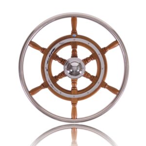 Stazo Solid Teak Steering Wheel - Type 3