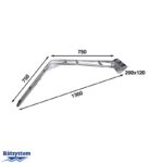 dv25-Stainless-Davit-Arm-measure