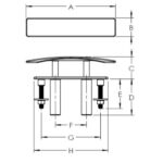 Solent Cleat Drawing