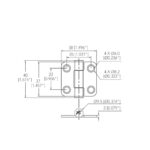 Square Friction Hinge Drawing