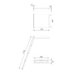 56-1002-004P - 4 Step Ladder Dimensions