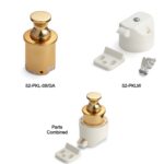 52-PKL-08 GA - Push Button Latch Gold