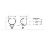 Module 70 Flood Light Dimensions