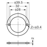 Push Button Latch Diameter